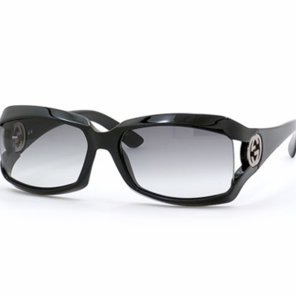 Gucci Black Sunglasses with Gradient Gray Lenses 2599/s rare authentic